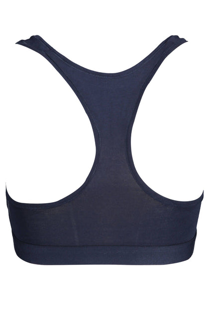 Blue Cotton Women Sports Bra