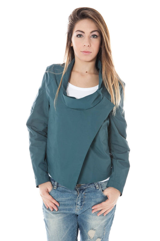 Chaqueta de mujer de poliamida verde