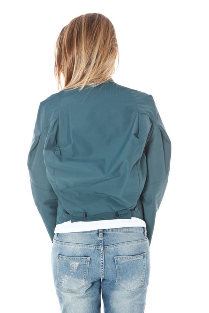 Chaqueta de mujer de poliamida verde