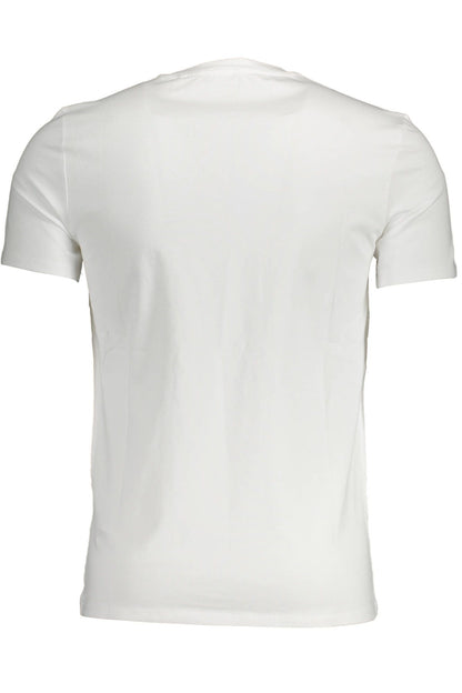 Camiseta blanca de algodón para hombre