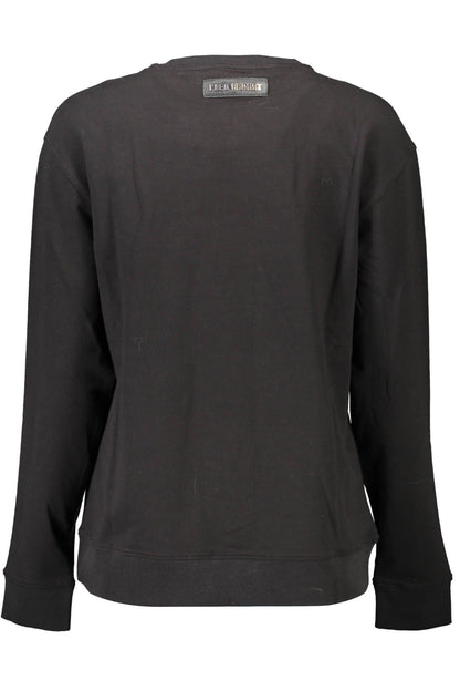 Black Cotton Women Sweater