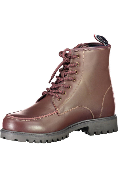 Red Leather Men Boot