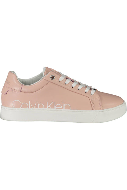 Zapatillas de piel color rosa para mujer