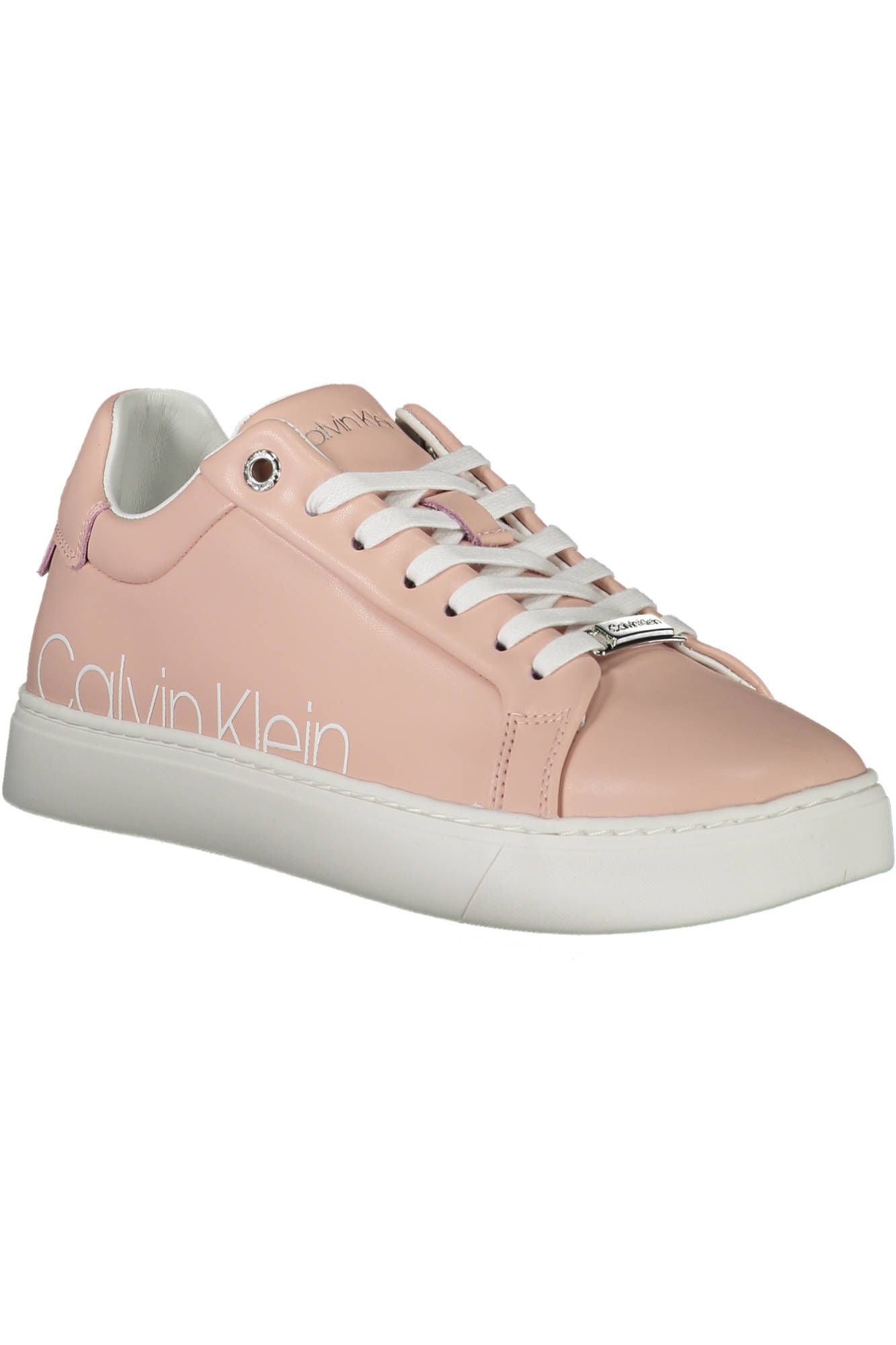 Zapatillas de piel color rosa para mujer