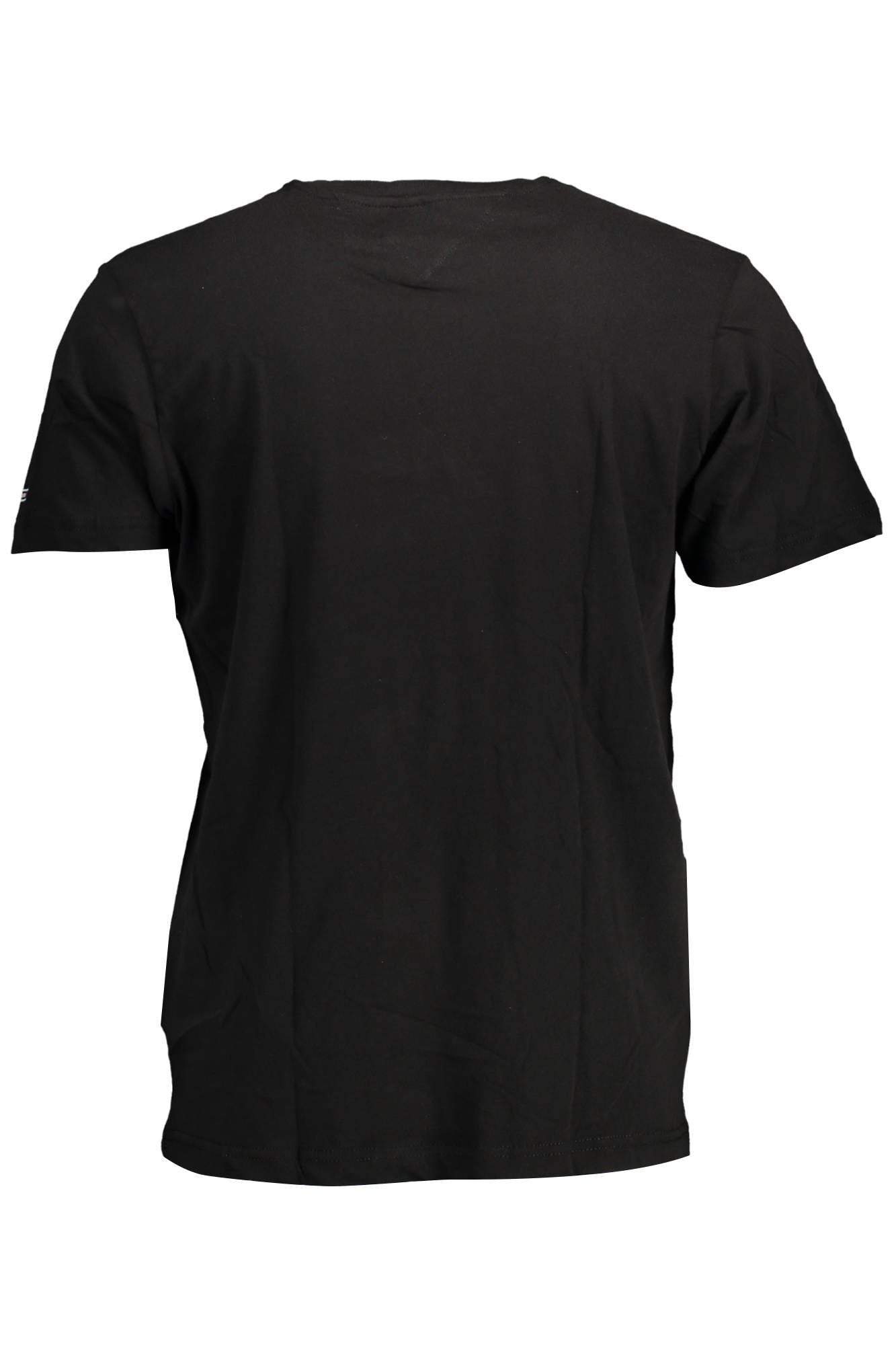 Camiseta negra de algodón para hombre