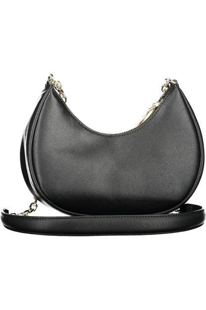 Bolso de mano de mujer de poliéster negro