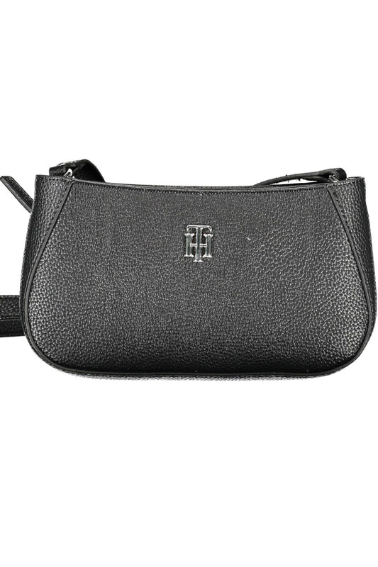 Bolso de mano de mujer de polietileno negro