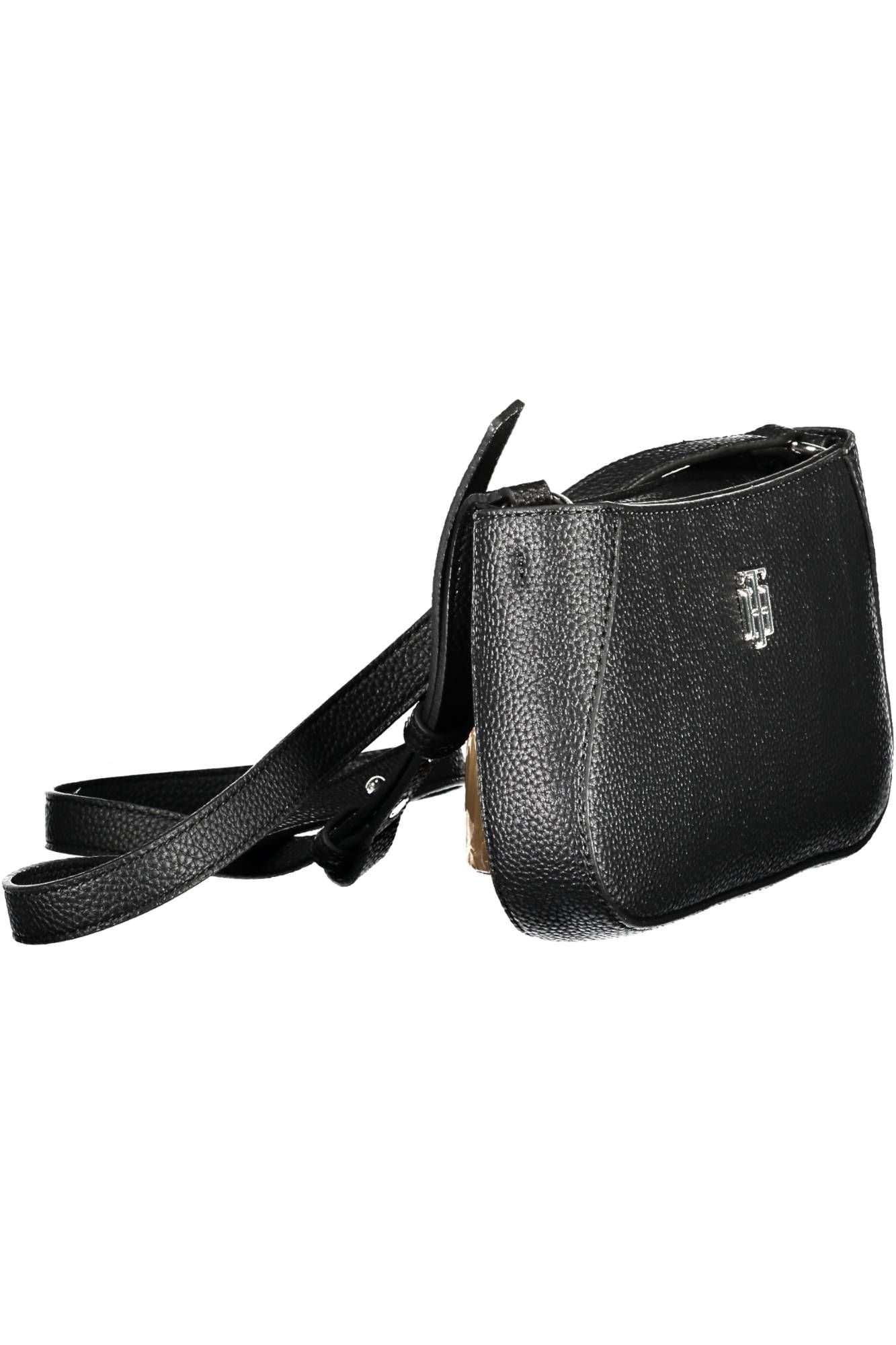 Bolso de mano de mujer de polietileno negro