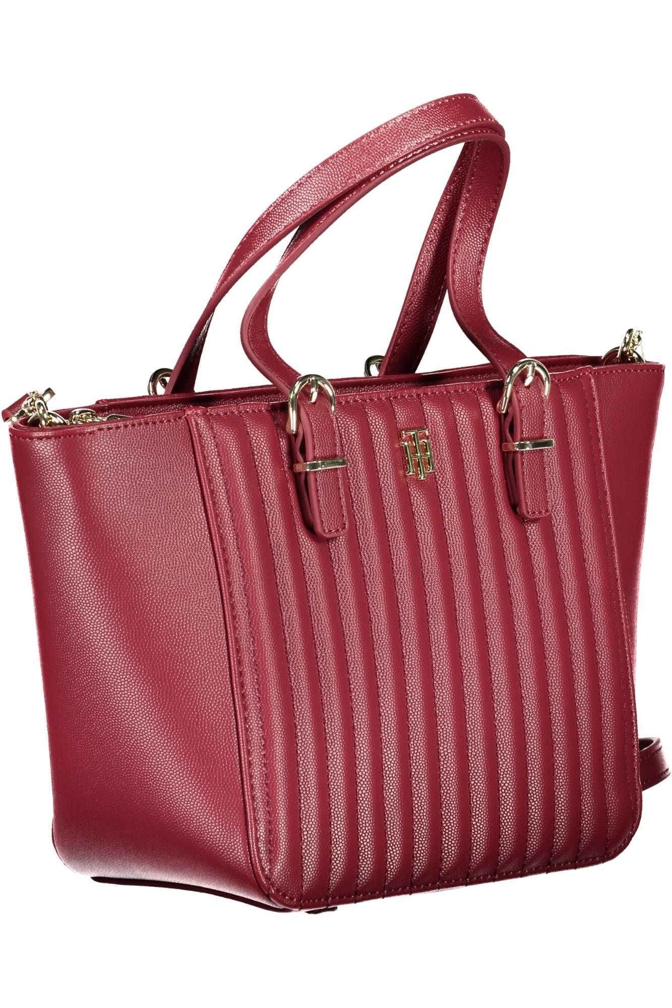 Bolso de mano para mujer de polietileno rojo