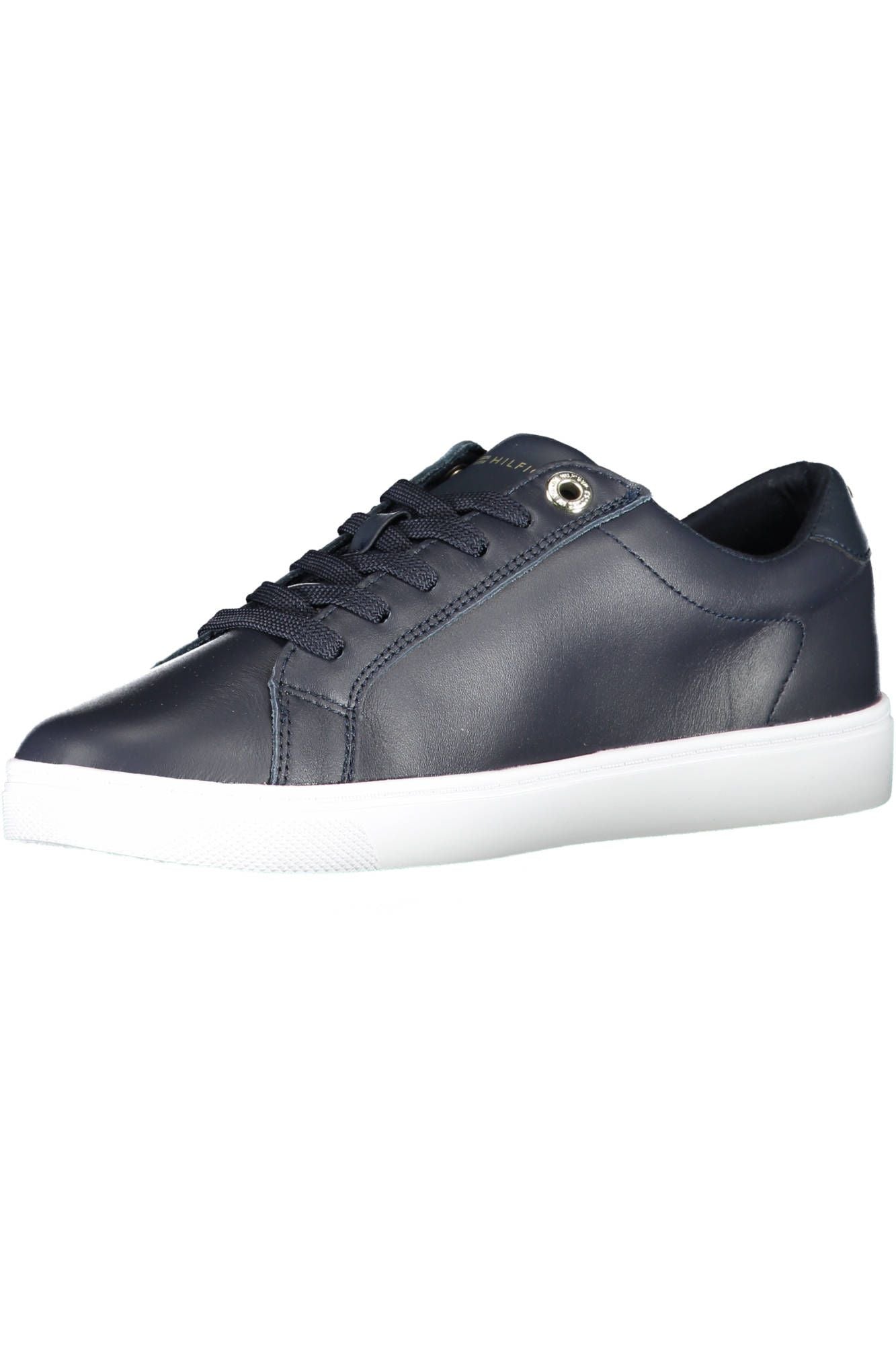 Blue Leather Women Sneaker