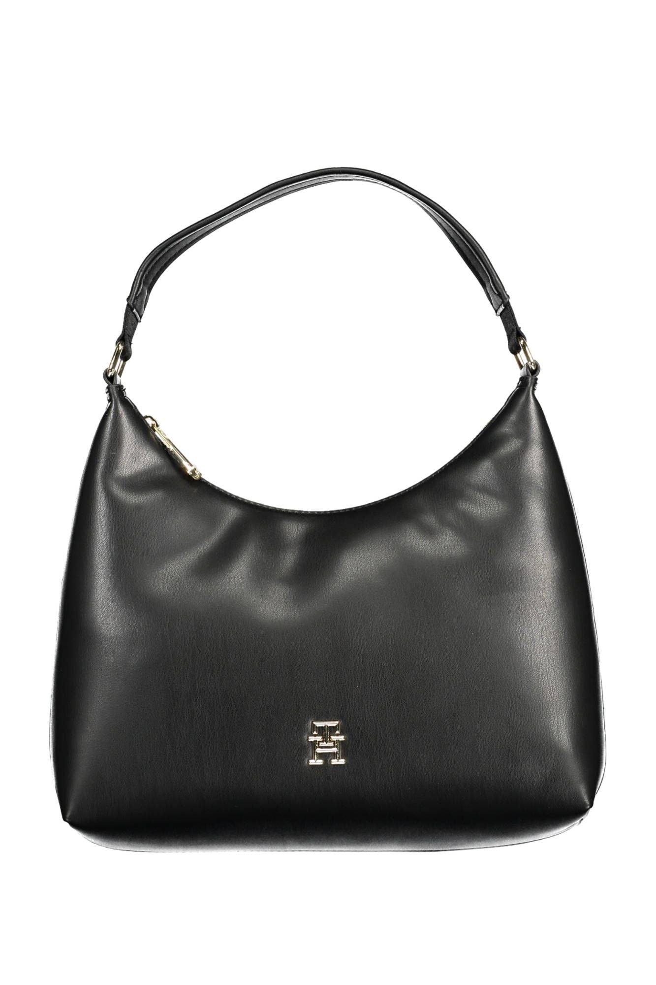 Bolso de mano de mujer de polietileno negro