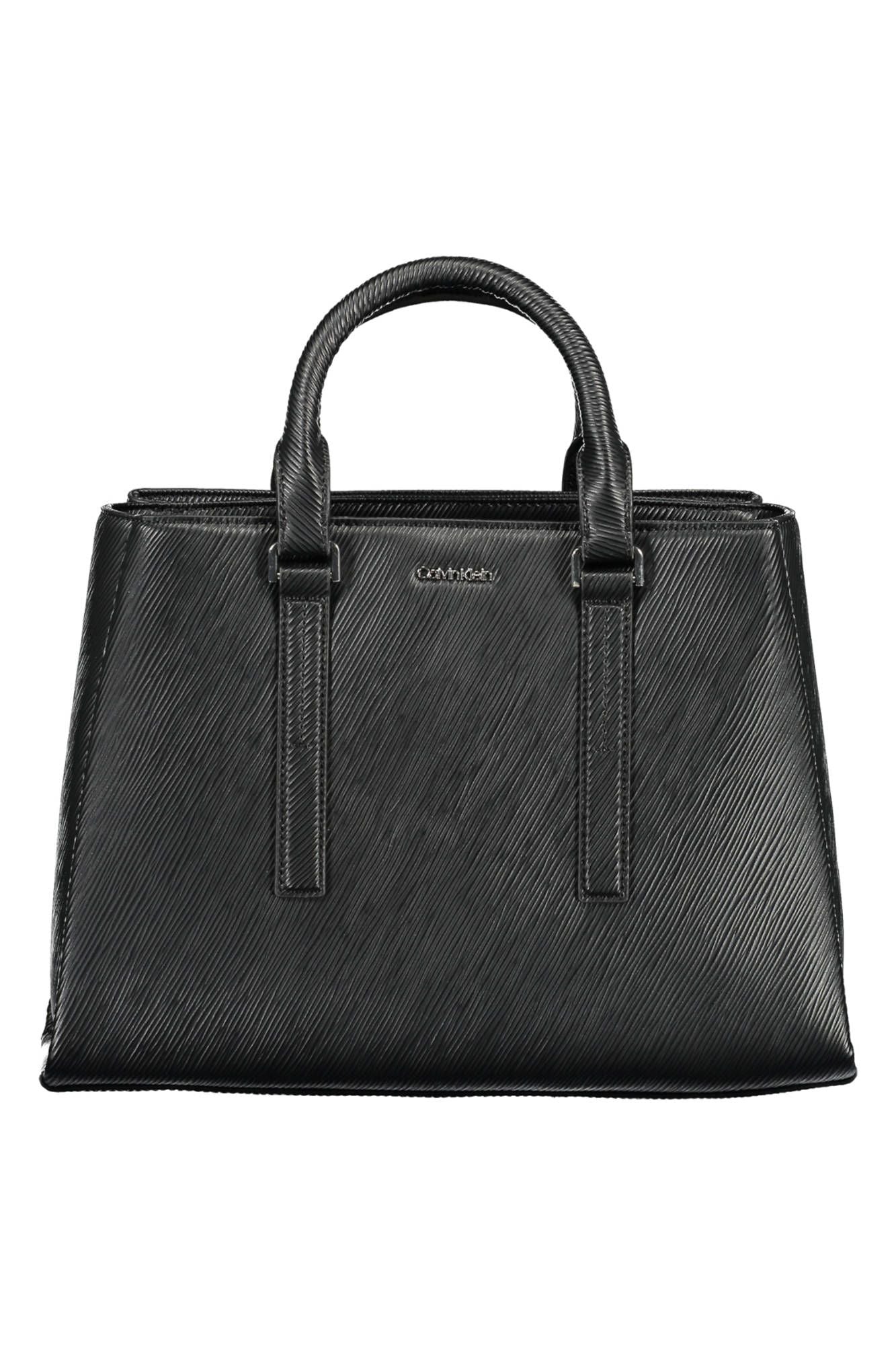 Black Polyester Women Handbag