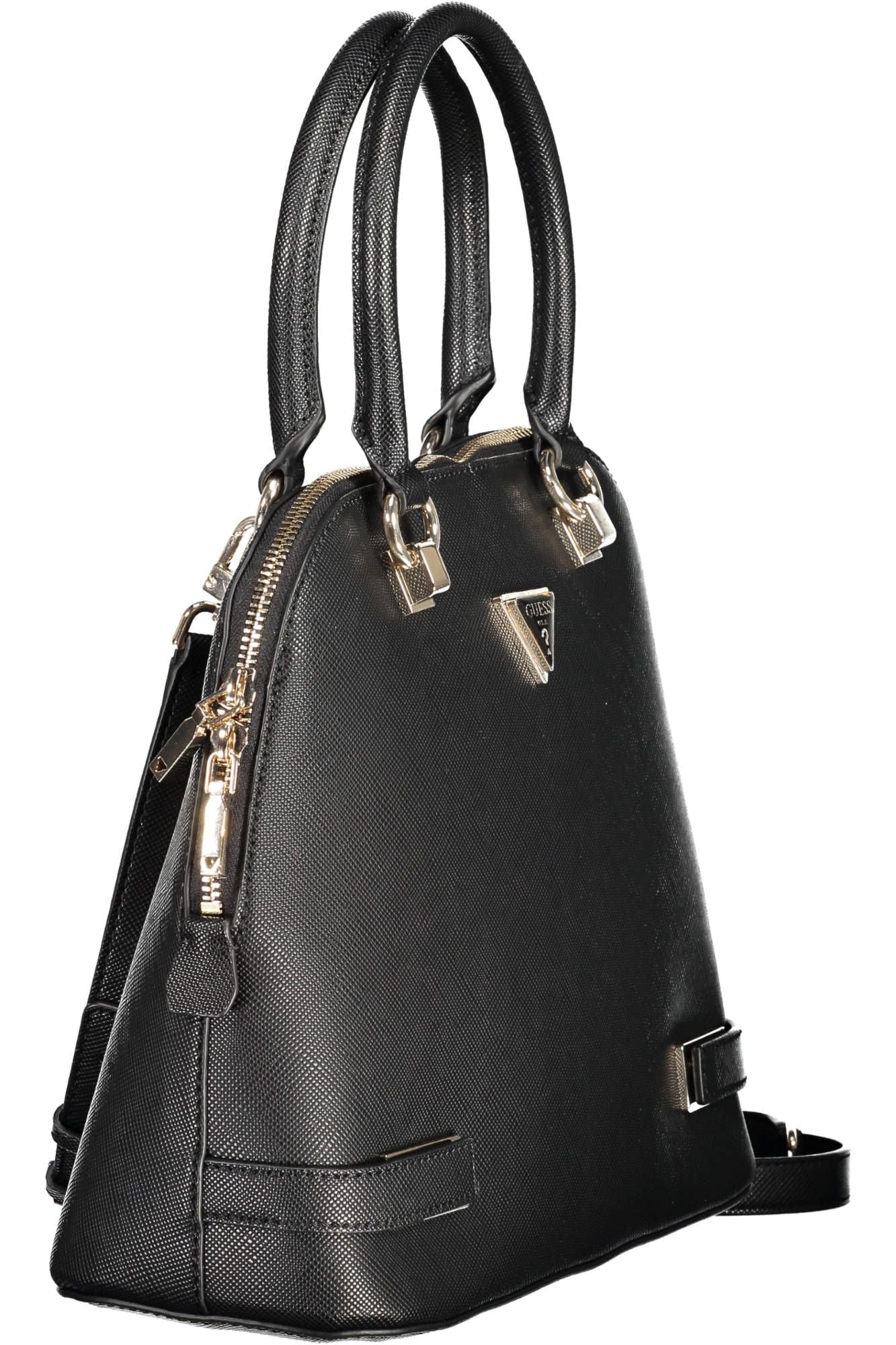 Bolso de mano de mujer de polietileno negro