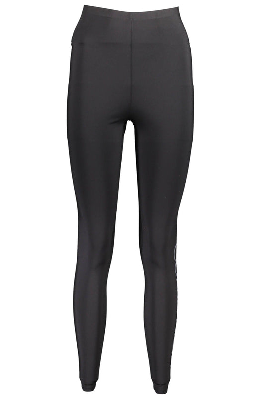 Legging de poliéster negro para mujer