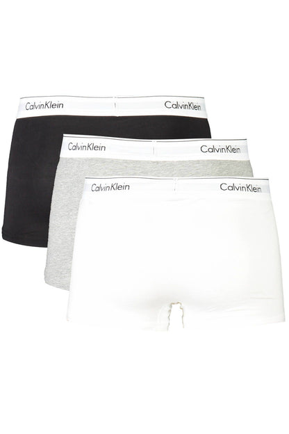 Gray Cotton Men Trunk