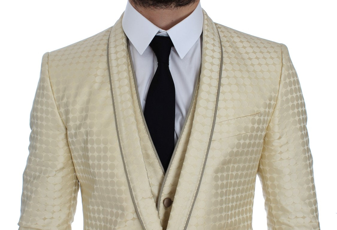 Blazer y chaleco sofisticados con lunares en beige