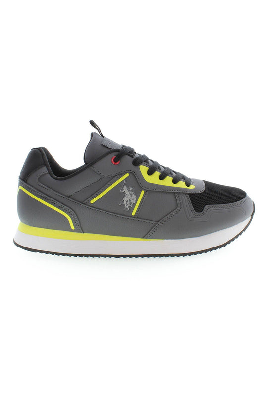 Zapatillas deportivas de poliéster gris para hombre