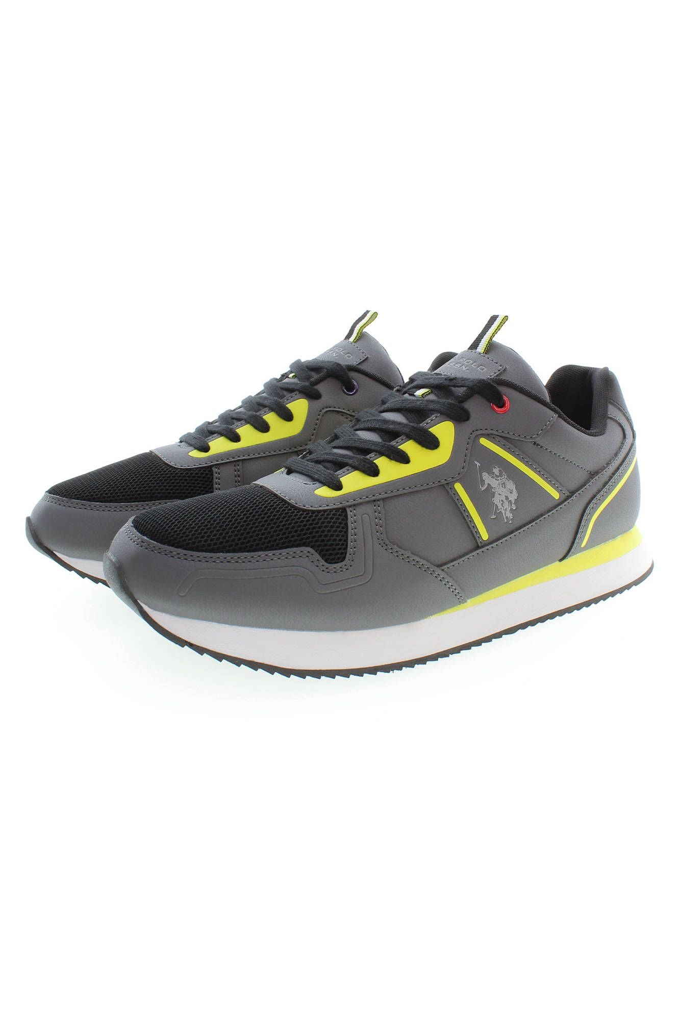 Zapatillas deportivas de poliéster gris para hombre