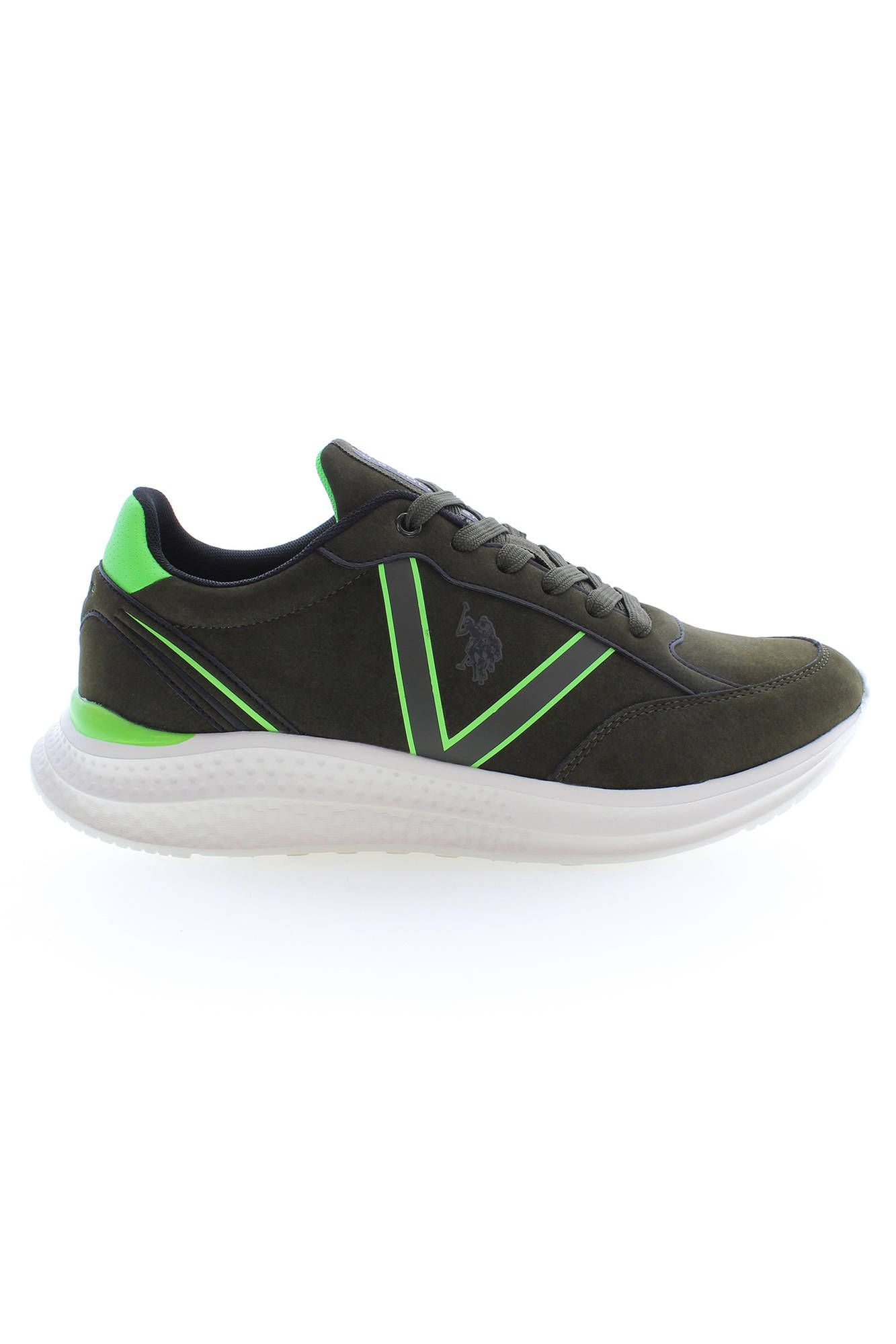 Zapatillas deportivas de poliéster verde para hombre