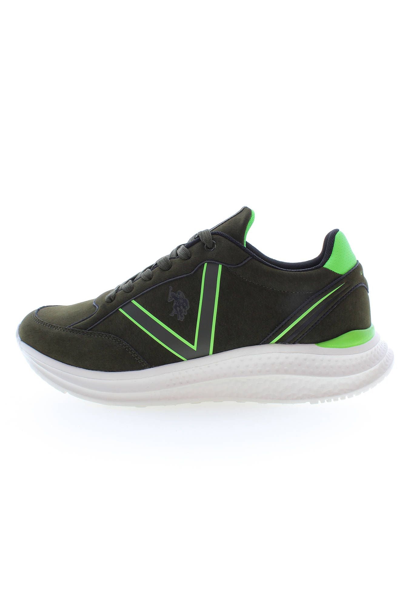 Zapatillas deportivas de poliéster verde para hombre