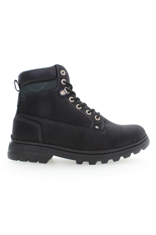 Bota de hombre de poliéster negro