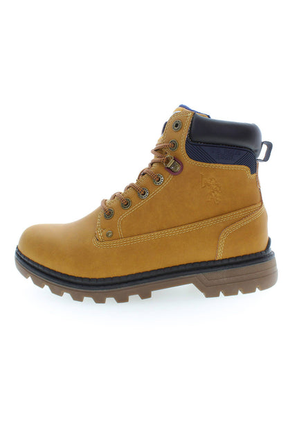 Bota de hombre de poliéster beige