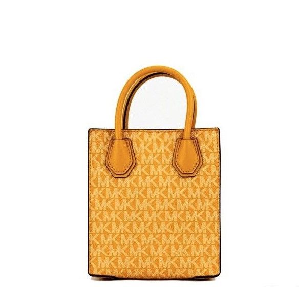 Bolso bandolera Mercer XS Honeycomb Gold Signature PVC North South