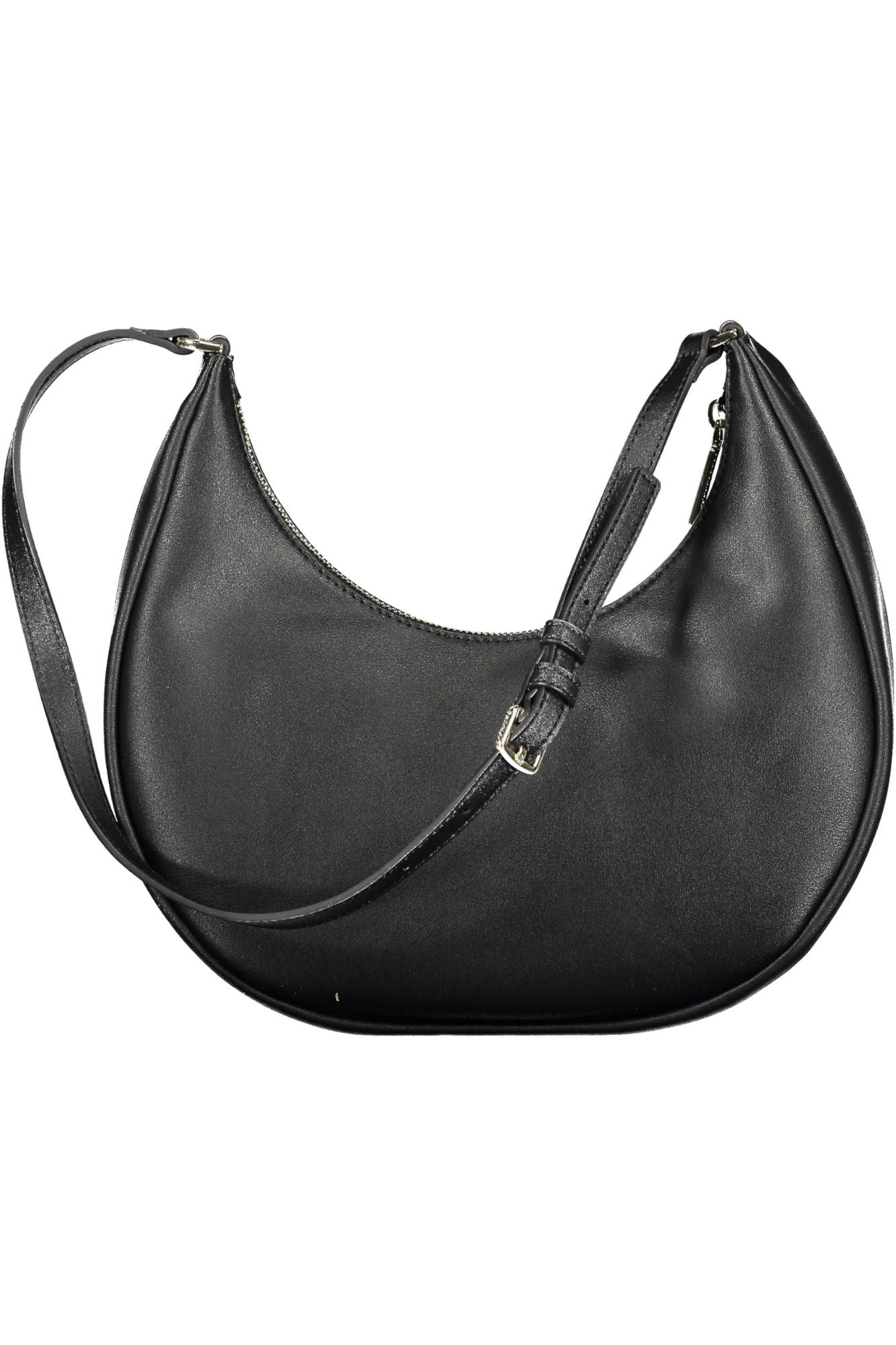 Black Polyester Women Handbag