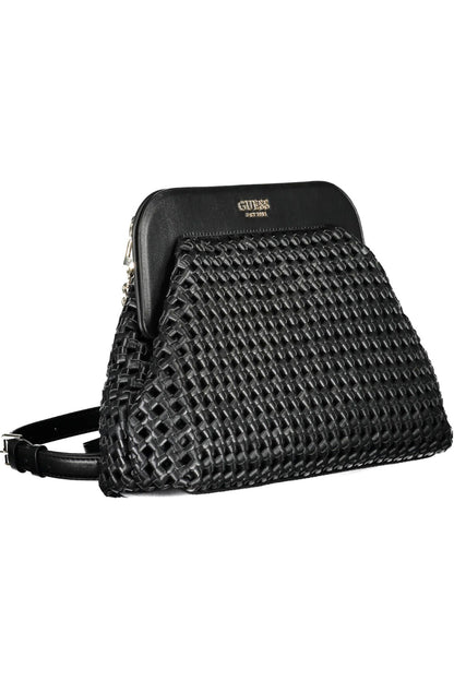 Bolso de mano de mujer de polietileno negro