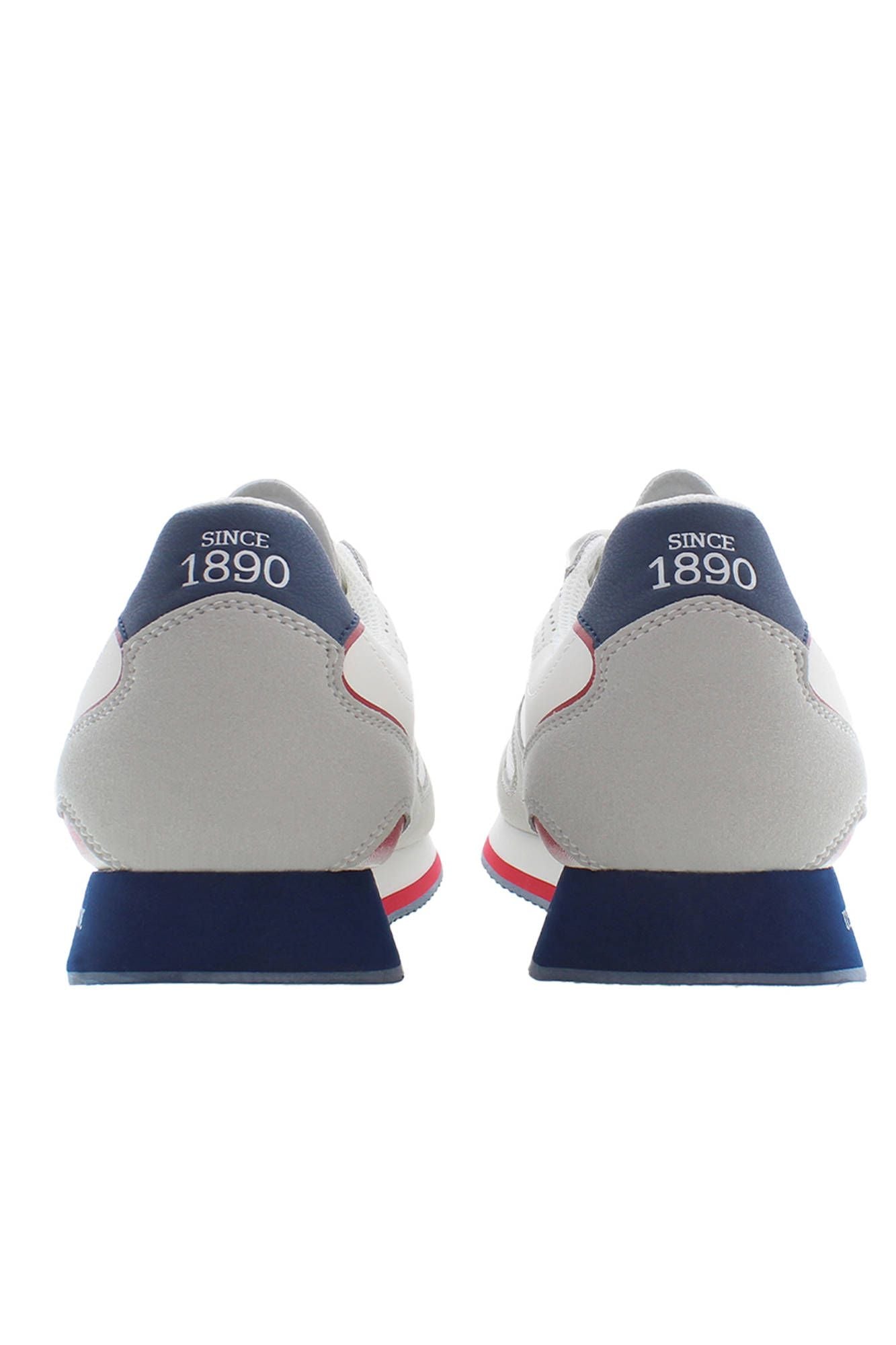 White Polyester Men Sneaker