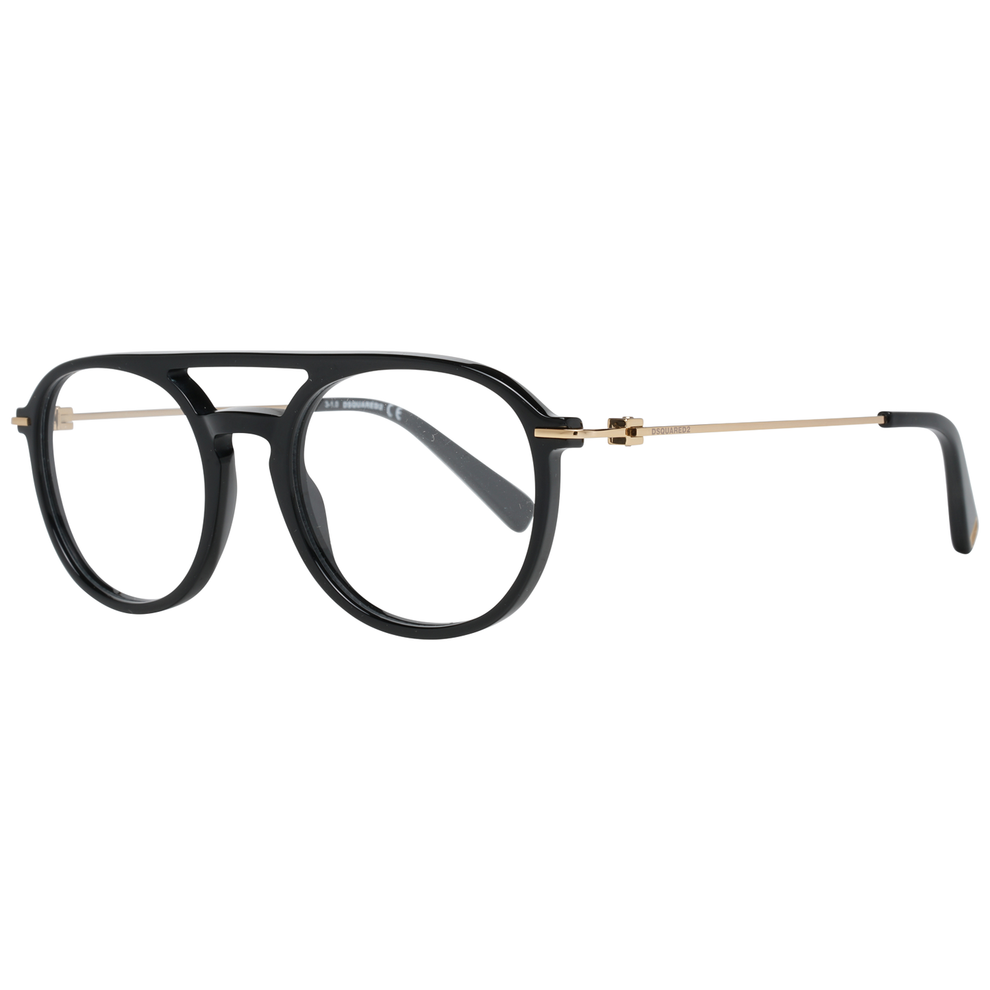 Elegantes gafas de diseño negras de montura integral