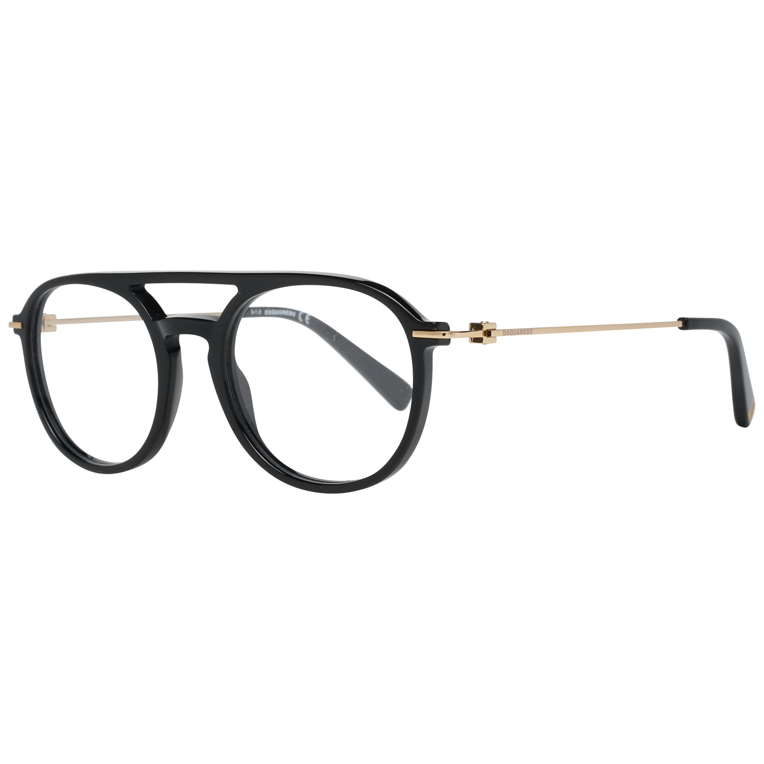 Elegantes gafas de diseño negras de montura integral