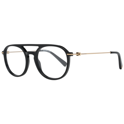 Elegantes gafas de diseño negras de montura integral