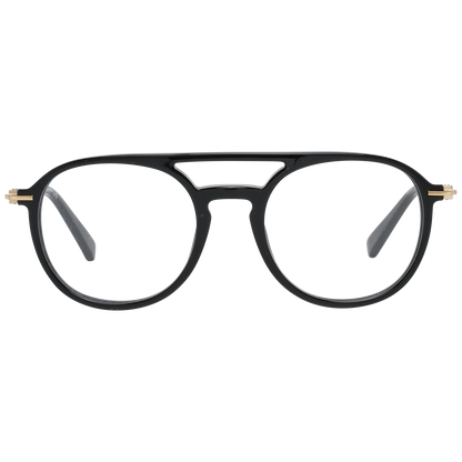 Elegantes gafas de diseño negras de montura integral