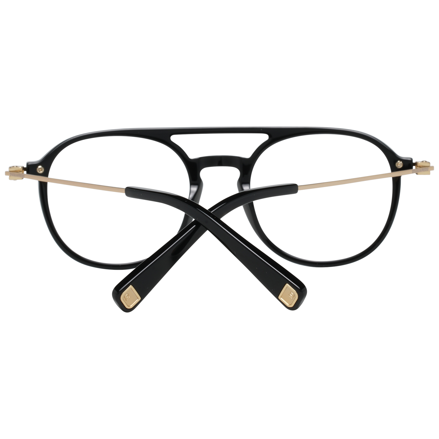 Elegantes gafas de diseño negras de montura integral