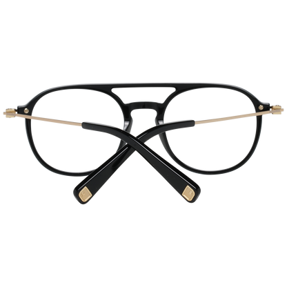 Elegantes gafas de diseño negras de montura integral