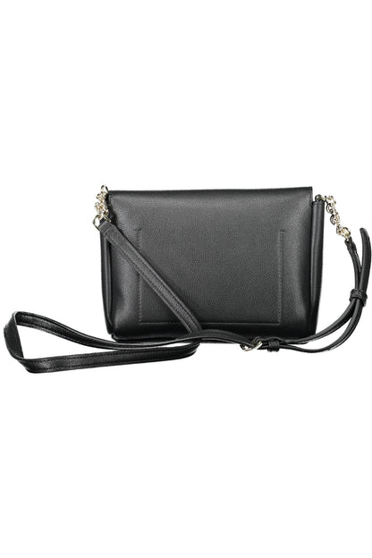 Bolso de mano de mujer de polietileno negro