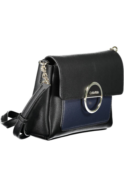 Bolso de mano de mujer de polietileno negro