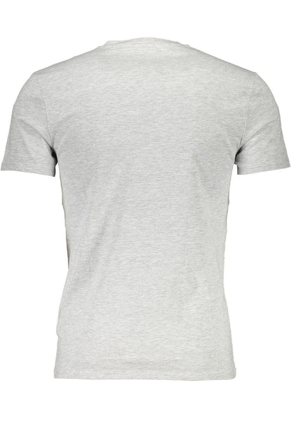 Gray Cotton Men T-Shirt