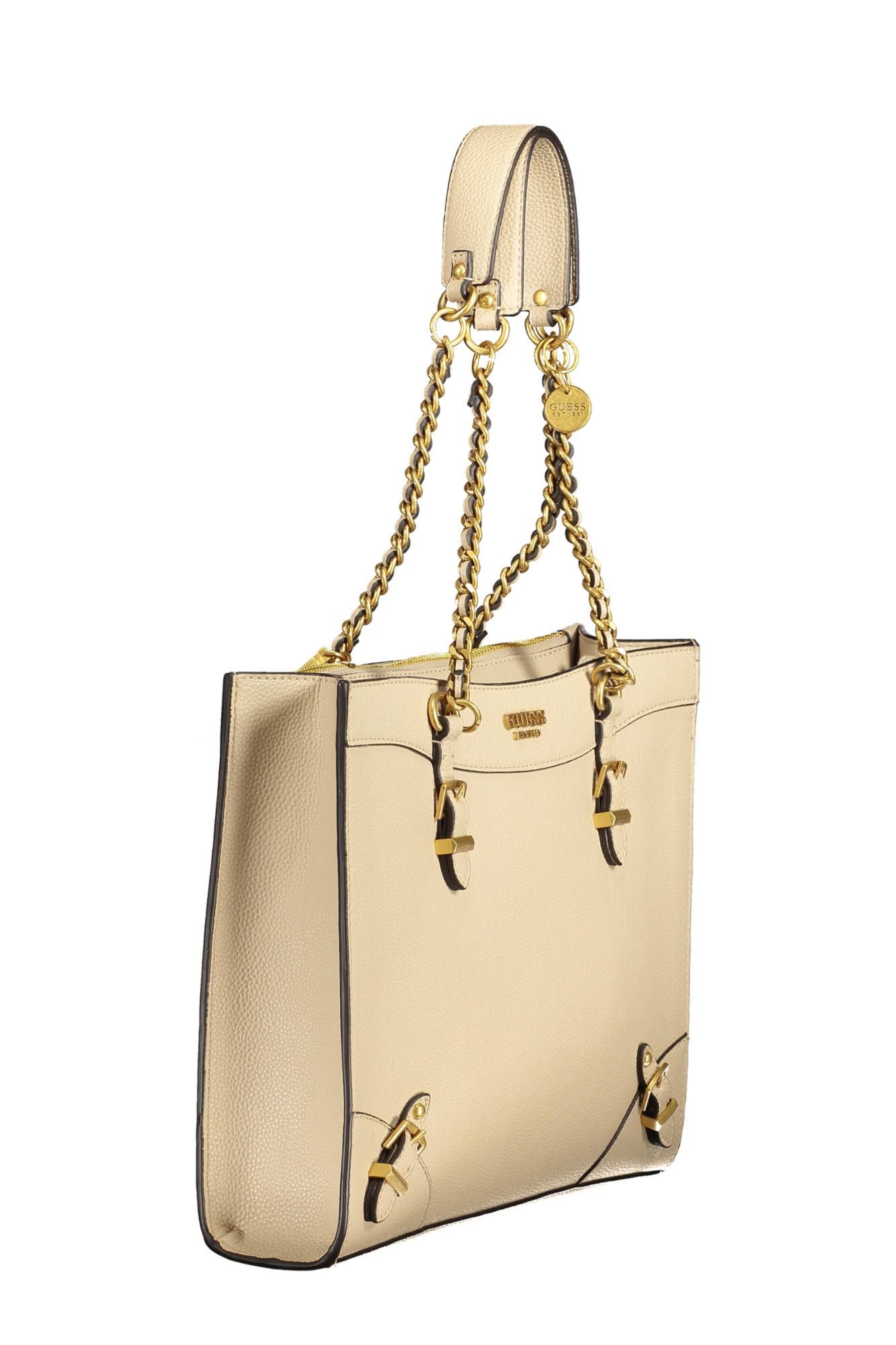 Bolso de mano de mujer en polietileno beige