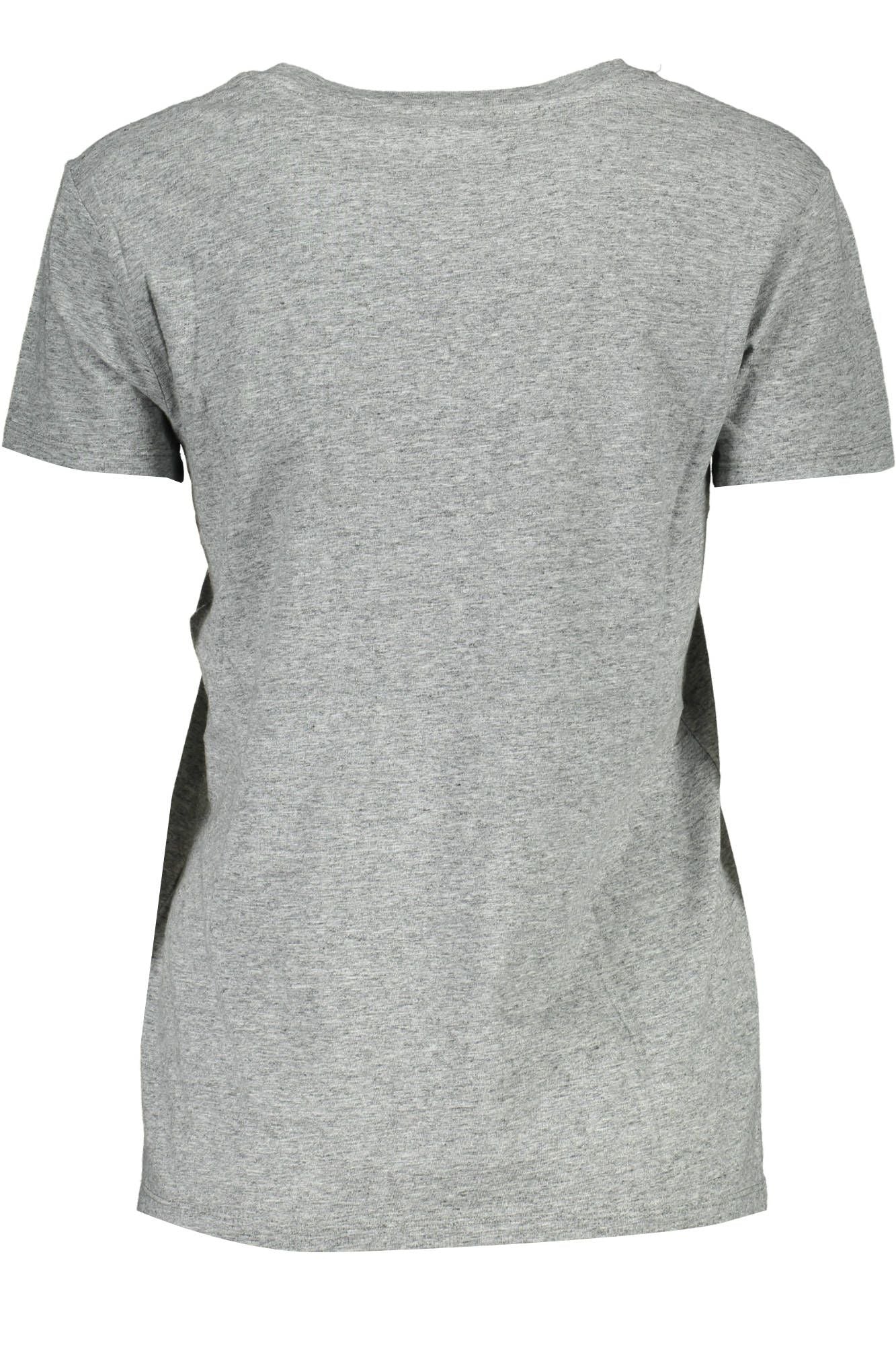 Gray Cotton Women T-Shirt