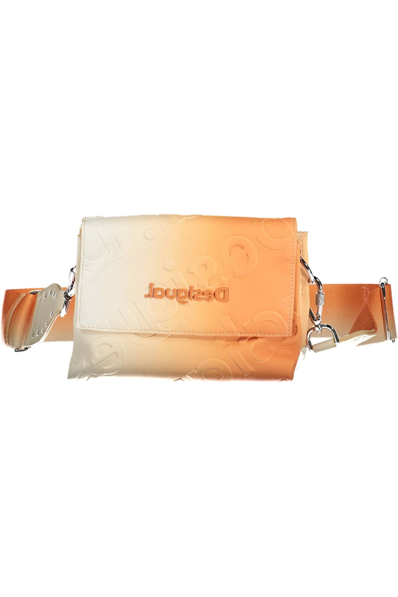 Bolso de mano para mujer de polietileno de color naranja