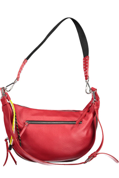 Red Polyethylene Women Handbag