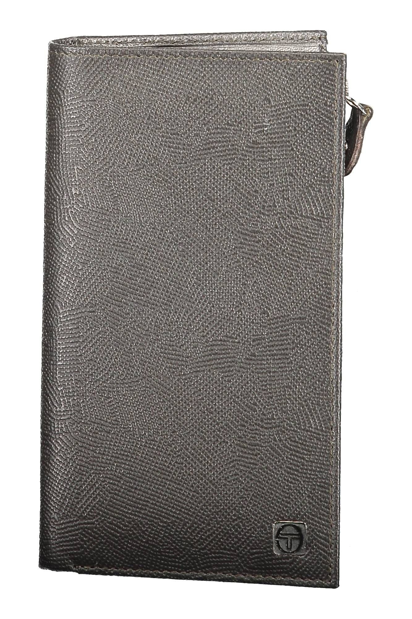 Cartera de piel marrón para hombre