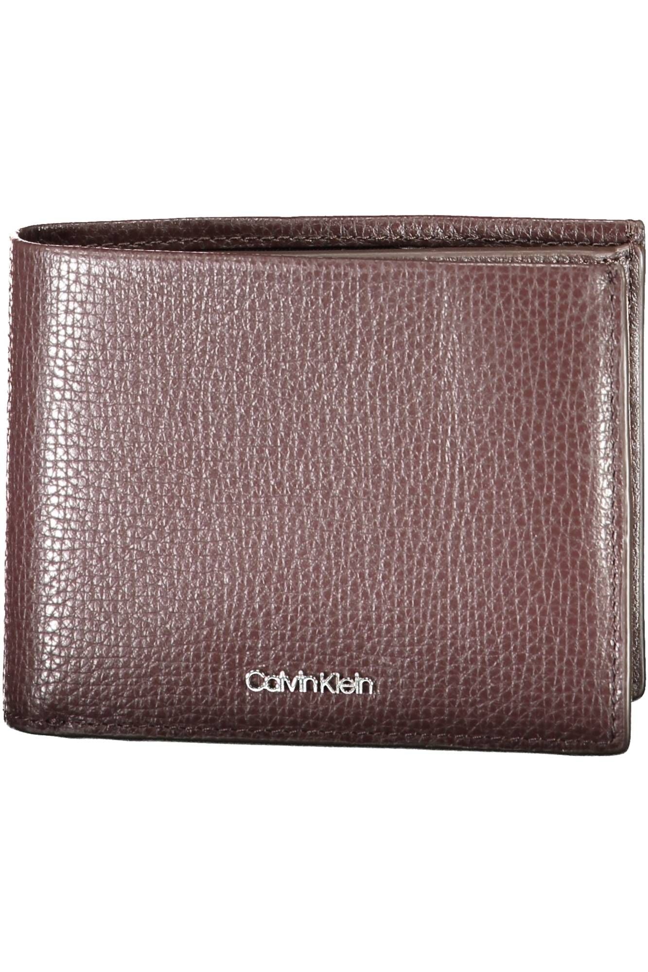 Cartera de piel marrón para hombre