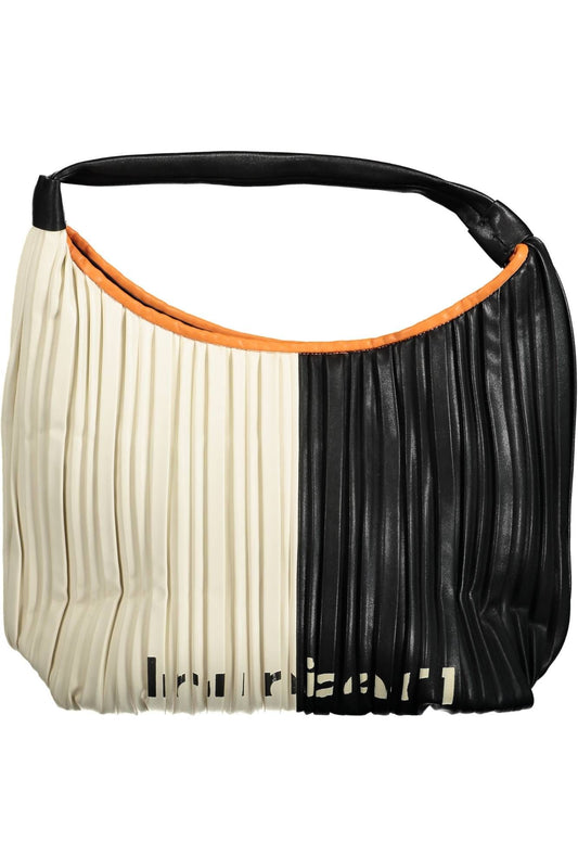 Bolso de mano de mujer de polietileno negro