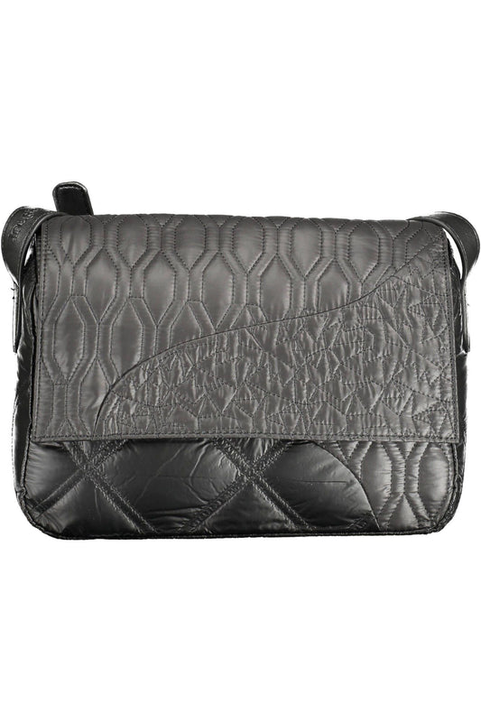 Bolso de mano de mujer de polietileno negro