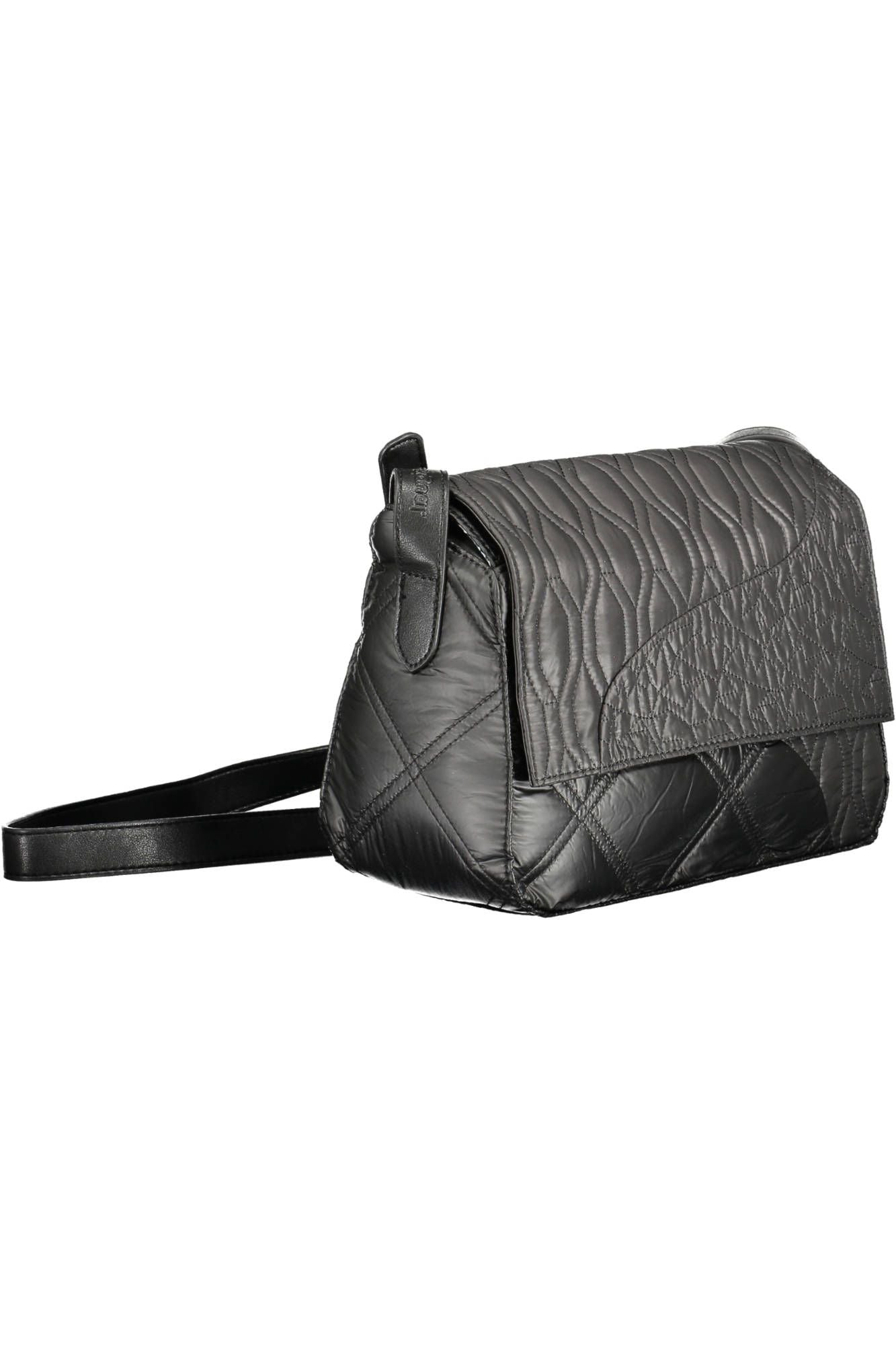 Bolso de mano de mujer de polietileno negro