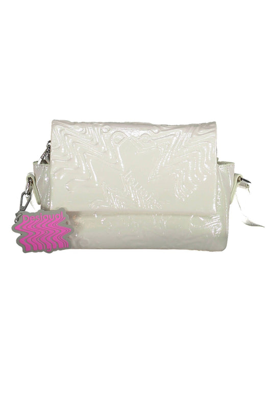 Bolso de mano para mujer de polietileno blanco