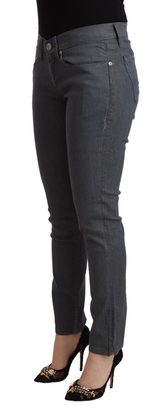 Chic Slim Fit Grey Denim Delight